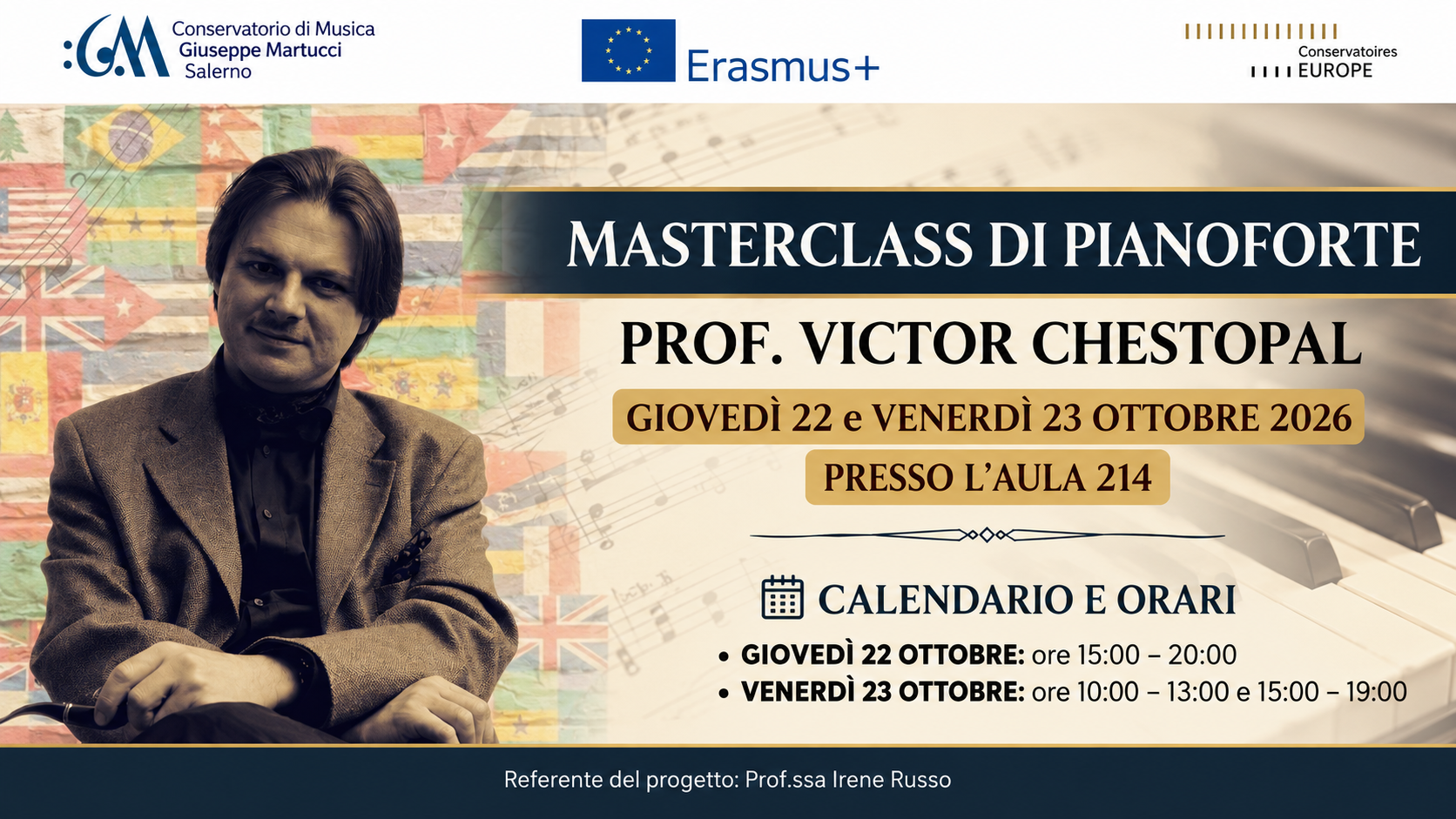 Masterclass di Pianoforte – Erasmus+ 2025/2026