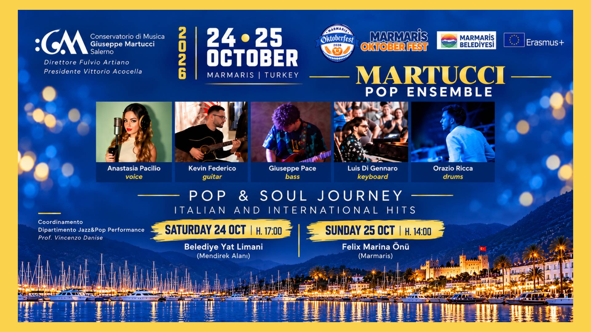 MARTUCCI POP ENSEMBLE – Pop & Soul Journey a Marmaris
