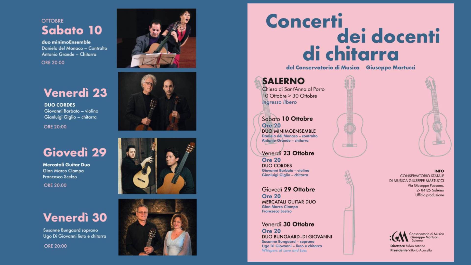 I docenti di chitarra in concerto