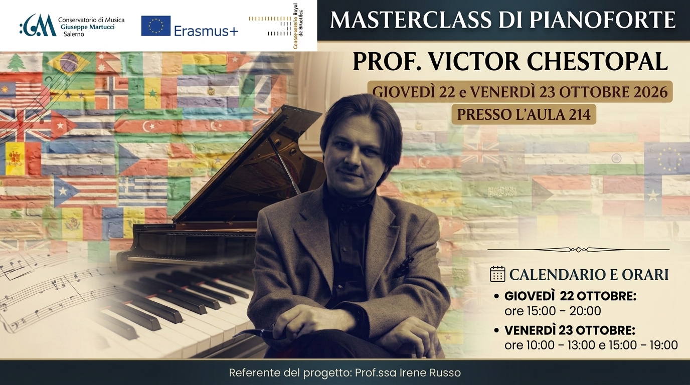 Masterclass di Pianoforte – Erasmus+ 2025/2026