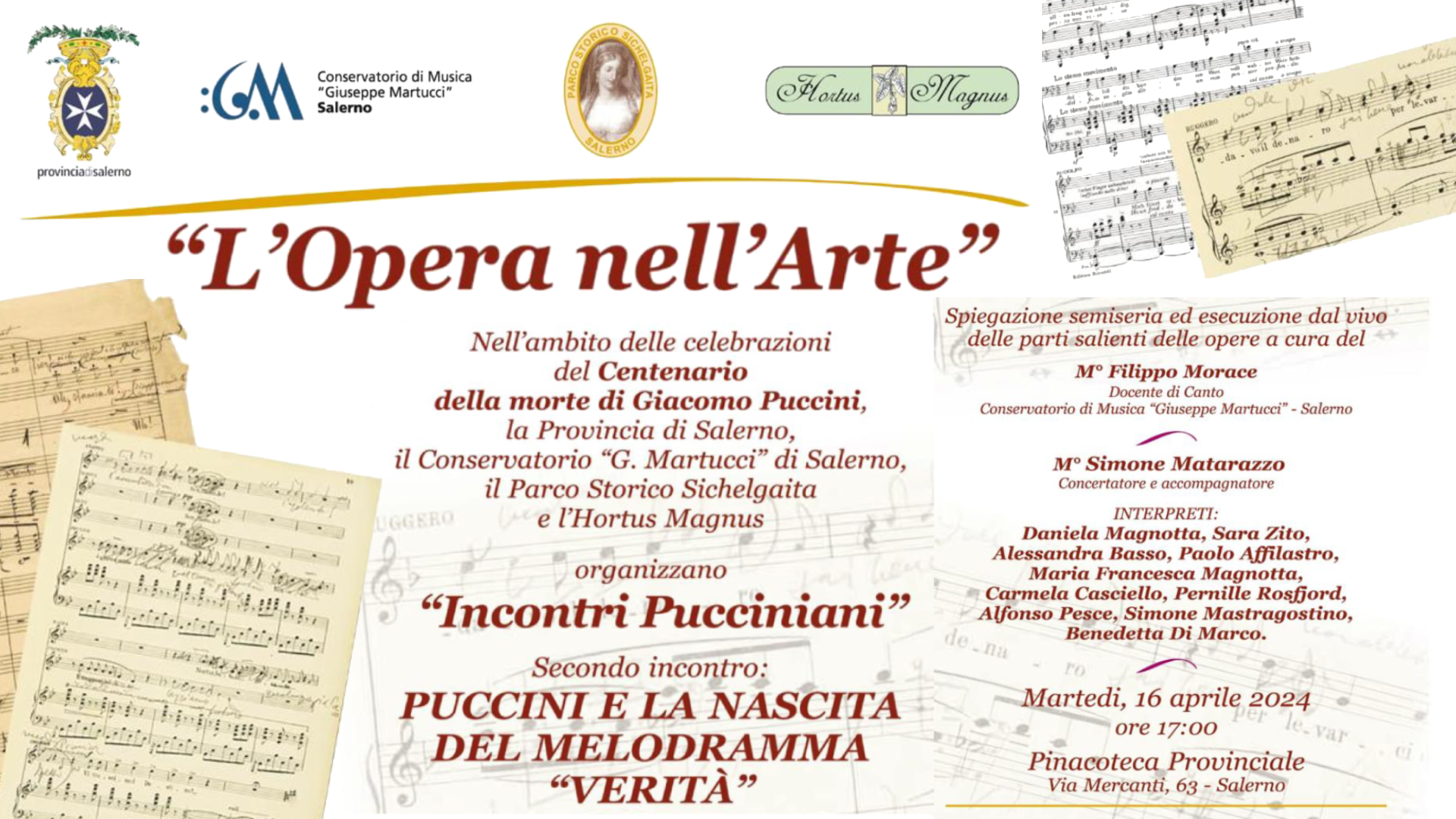 L'Opera nell'Arte - Incontri Pucciniani