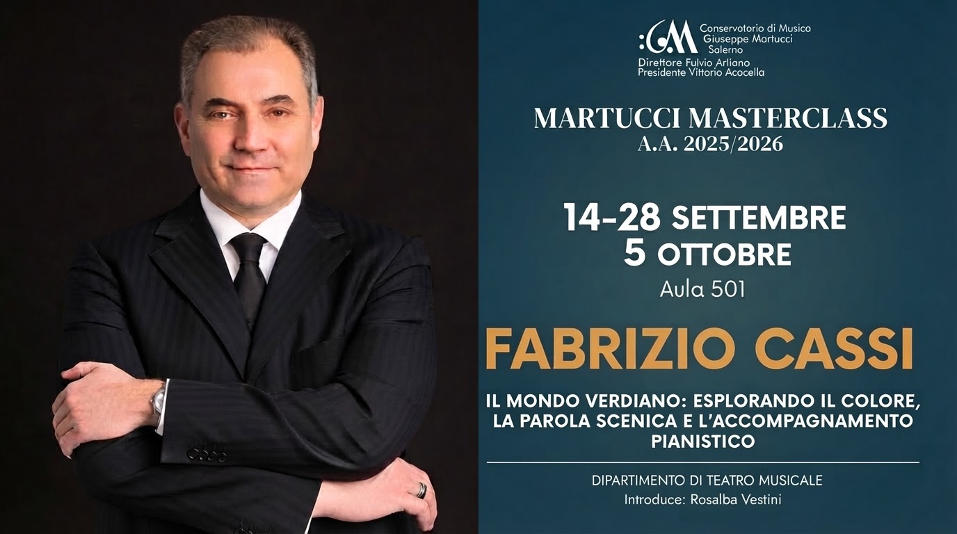 Masterclass con Fabrizio Cassi: Il mondo verdiano