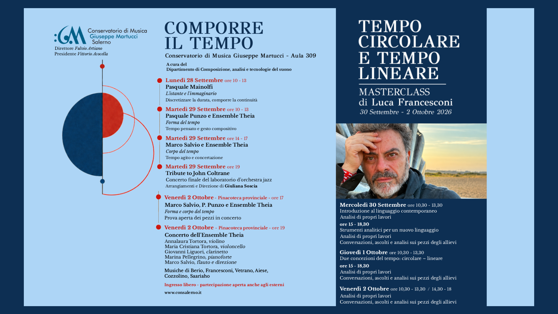 Comporre il tempo: settimana di musica contemporanea