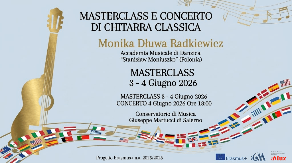 Masterclass e Concerto di Chitarra Classica: Prof.ssa Monika Dłuwa Radkiewicz