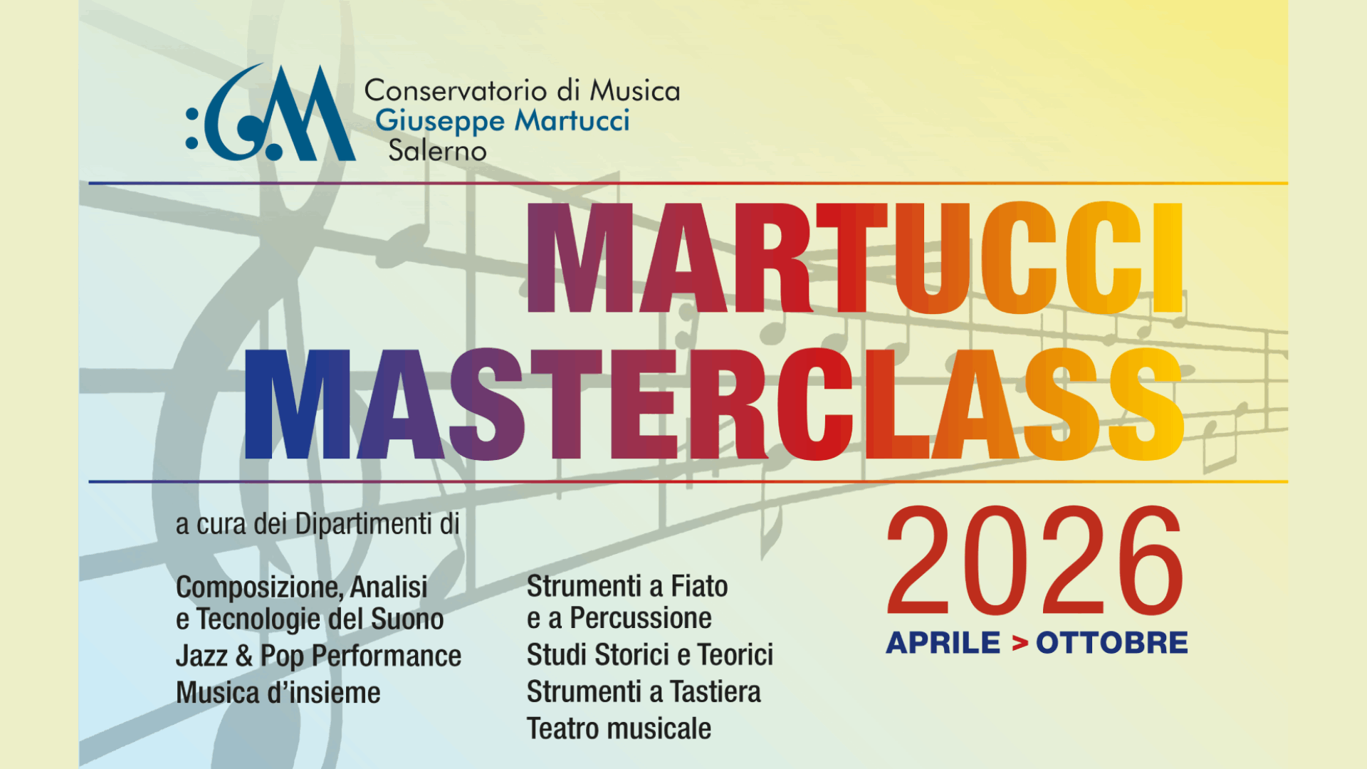 Calendario Masterclass A.A. 2025/26