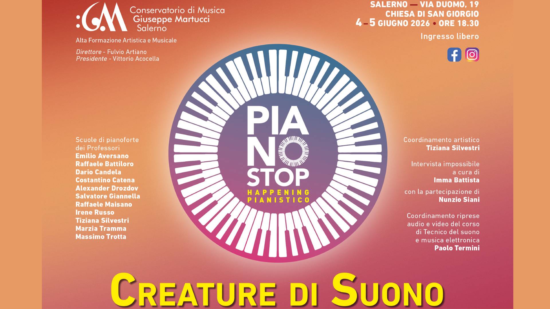 Pianostop - Il 4 e 5 giugno al via l'ottava edizione
